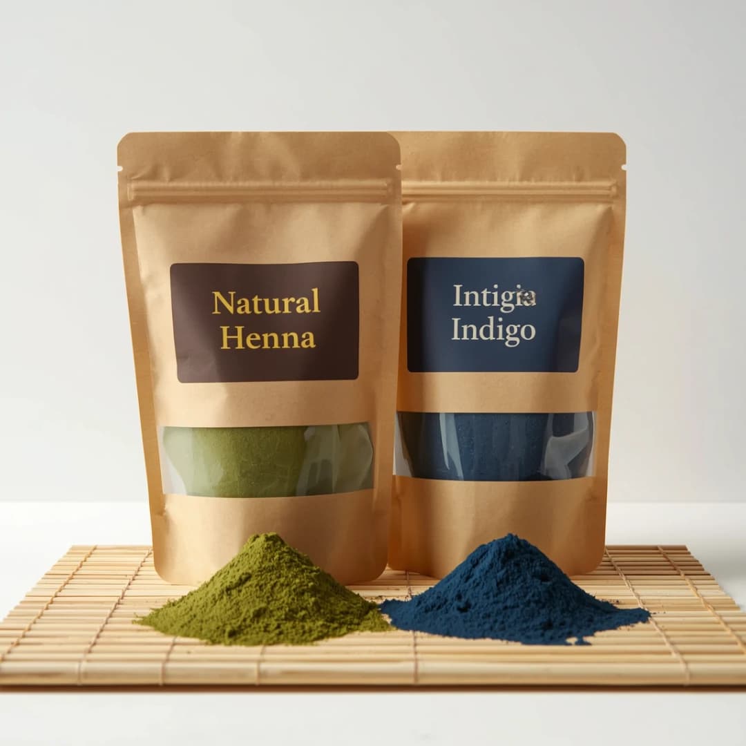 Organic Henna & Indigo Natural Hair Color Kit (200g)