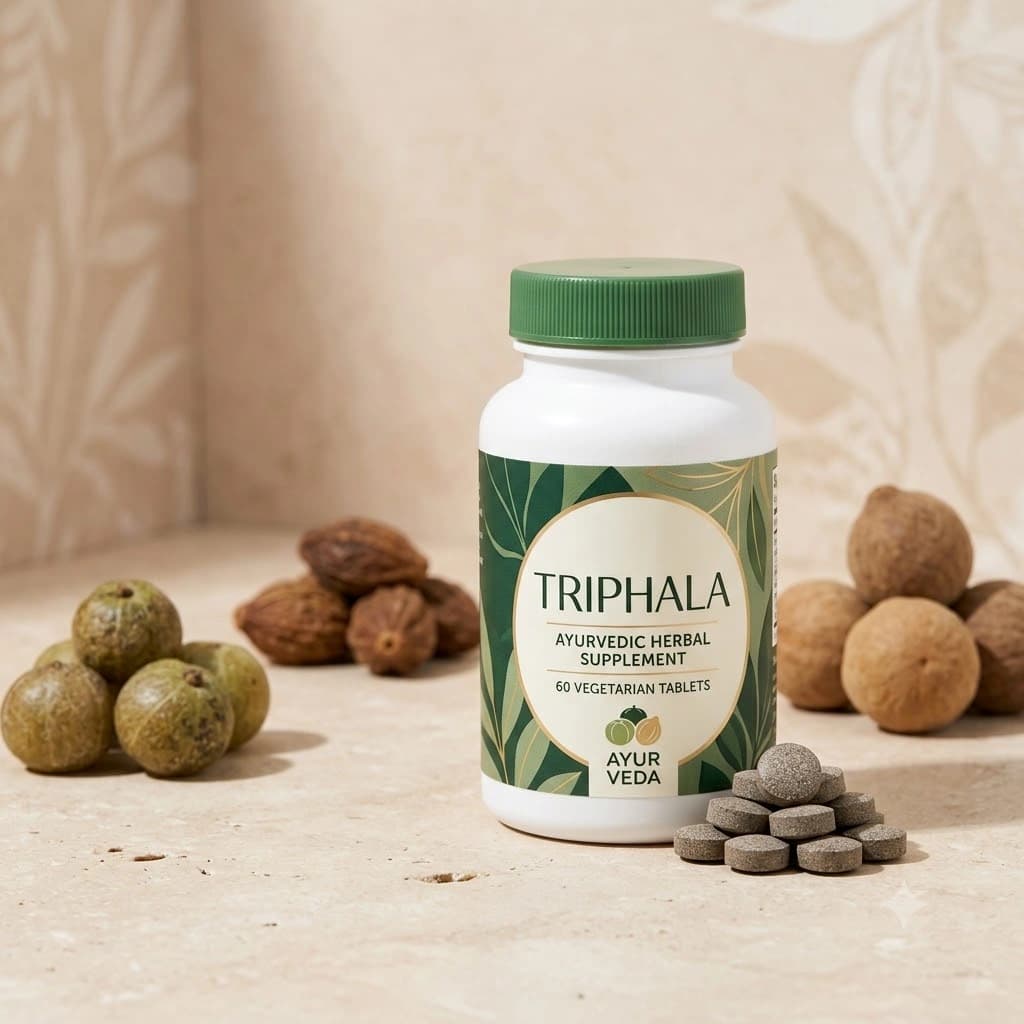 Triphala Churna Digestive Wellness Tablets (60 Tabs)